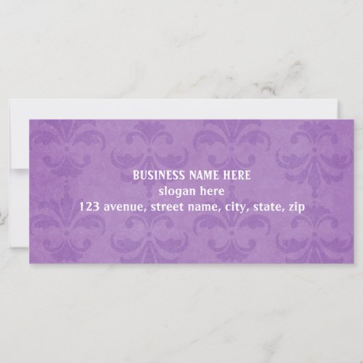 Lila cadeaubon (Achterkant)