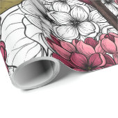 Lila Cadeaupapier (Rol Hoek)