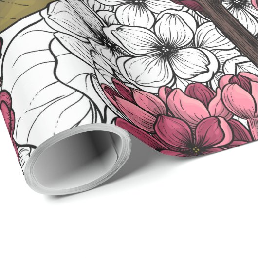 Lila Cadeaupapier (Rol Hoek)