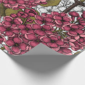 Lila Cadeaupapier (Hoek)