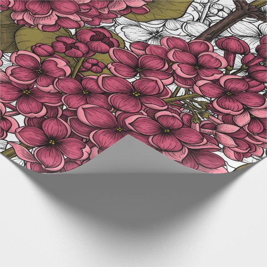 Lila Cadeaupapier (Hoek)