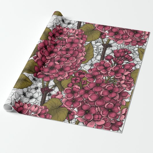 Lila Cadeaupapier (Uitgerold)