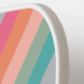  Lila Charm Stripes met Naam Pickleball Paddle (Links Detail)