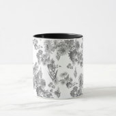 Lila chrysanthema , mok waterverf (Midden)