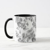 Lila chrysanthema , mok waterverf (Links)