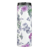 Lila chrysanthema , waterverf thermosbeker (Achterkant)