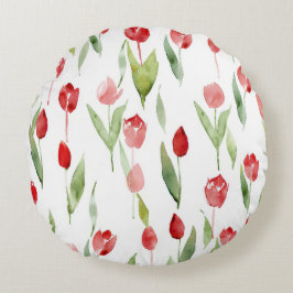 Lila Circle Pencil Hoesje Rond Kussen