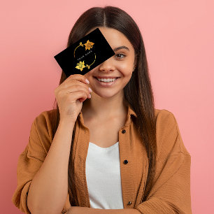 Lila Circles Golden Folie Black Vip Visitekaartje