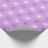 Lila cirkelpatroon cadeaupapier (Hoek)