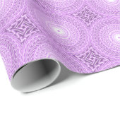 Lila cirkelpatroon cadeaupapier (Rol Hoek)