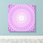 Lila cirkelpatroon canvas afdruk (Insitu (Houten vloer))