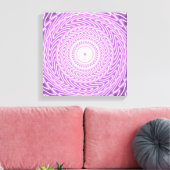 Lila cirkelpatroon canvas afdruk (Insitu (Woonkamer))