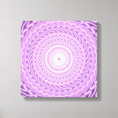 Lila cirkelpatroon canvas afdruk (Voorkant)