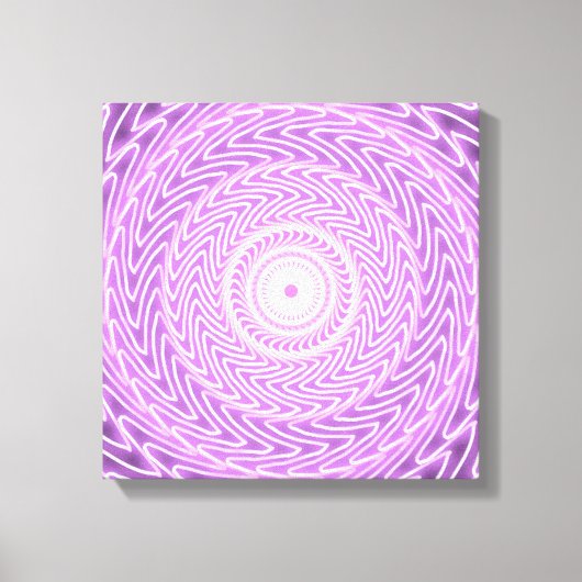 Lila cirkelpatroon canvas afdruk (Voorkant)