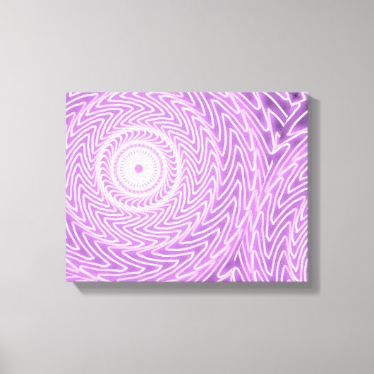 Lila cirkelpatroon canvas afdruk (Voorkant)