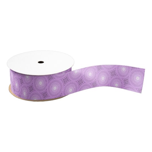 Lila cirkelpatroon grosgrain lint (Spoel)