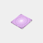 Lila cirkelpatroon post-it® notes (Schuin)