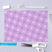 Lila cirkelpatroon tissuepapier (Craft)