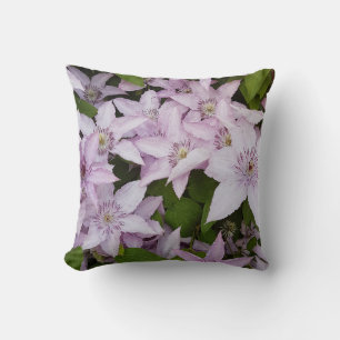 lila, clematis, mooi, bloem, lila bloem, kussen