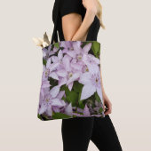 lila, clematis, mooi, bloem, lila bloem, tote bag (Dichtbij)