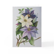 Lila Clematis vijn Acrylverf
