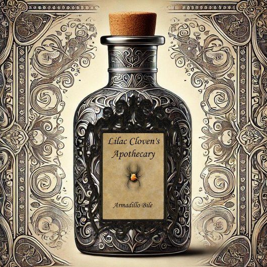 Lila Cloven's Apothecary: Armadillo Bile Sticker