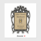 Lila Cloven's Apothecary: Baard van een vrouw Sticker (Vel)