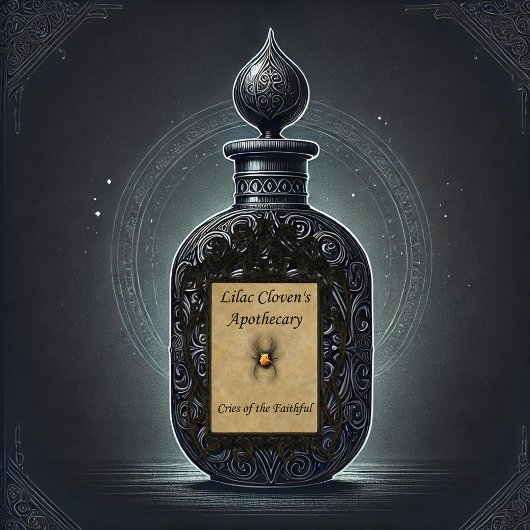 Lila Cloven's Apothecary: Cries van de gelovigen Sticker