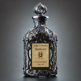 Lila Cloven's Apothecary: Kristalliseerde Bloed A+ Sticker