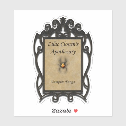 Lila Cloven's Apothecary: Vampier Fangs Sticker (Vel)