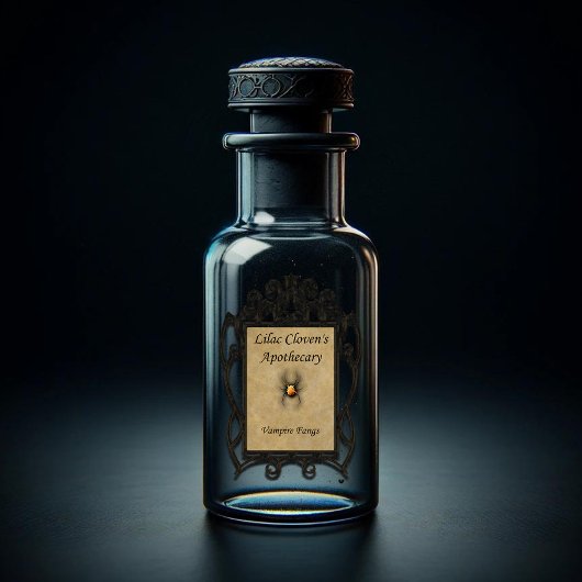 Lila Cloven's Apothecary: Vampier Fangs Sticker