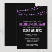 Lila Confetti Bachelorette Kaart (Voorkant / Achterkant)