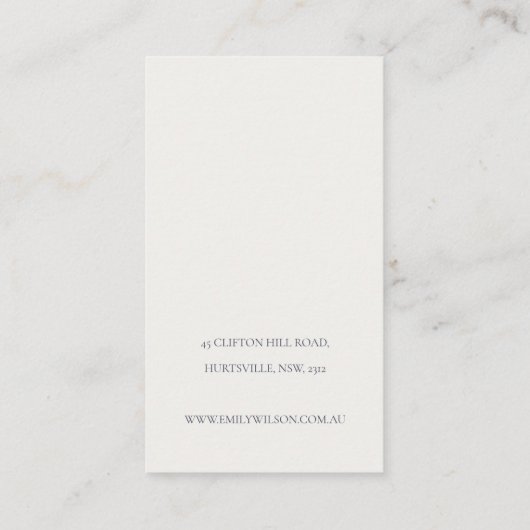 Lila Confetti  Haarklapbeeldscherm voor Waterverf Visitekaartje (Achterkant)