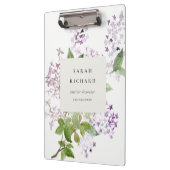 Lila Cottage Tuin Bloemen Bunch Business Klembord (Links)