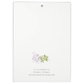 Lila Cottage Tuin Bloemen Bunch Business Klembord (Achterkant)
