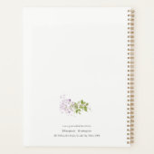Lila Cottage Tuin Bloemen Bunch Business Planner (Achterkant)