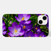 Lila Crocuses iPhone Case (Achterkant (horizontaal))