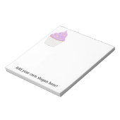 Lila Cupcake - Een snoepje speciaal maken Notitieblok (Linkerzijde)
