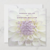 Lila Dahlie • Hochzeits-Einladung Kaart (Achterkant)