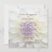 Lila Dahlie • Hochzeits-Einladung Kaart (Achterkant)