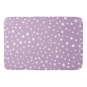 Lila Dalmatische Spots, Dalmatische Stippen, gecit Badmat (Voorkant)