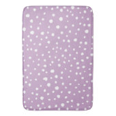 Lila Dalmatische Spots, Dalmatische Stippen, gecit Badmat (Voorkant Verticaal)