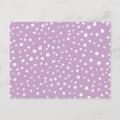 Lila Dalmatische Spots, Dalmatische Stippen, gecit Briefkaart (Voorkant)