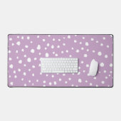 Lila Dalmatische Spots, Dalmatische Stippen, gecit Bureaumat (Keyboard & Muis)