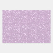 Lila Dalmatische Spots, Dalmatische Stippen, gecit Inpakpapier Vel (Voorkant)