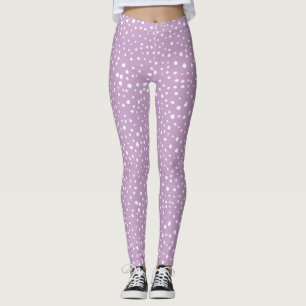 Lila Dalmatische Spots, Dalmatische Stippen, gecit Leggings