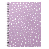 Lila Dalmatische Spots, Dalmatische Stippen, gecit Notitieboek (Voorkant)