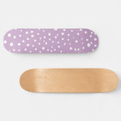 Lila Dalmatische Spots, Dalmatische Stippen, gecit Persoonlijk Skateboard (Horizontaal)
