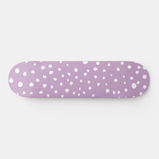 Lila Dalmatische Spots, Dalmatische Stippen, gecit Persoonlijk Skateboard (Horizontaal)