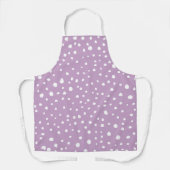 Lila Dalmatische Spots, Dalmatische Stippen, gecit Schort (Voorkant)